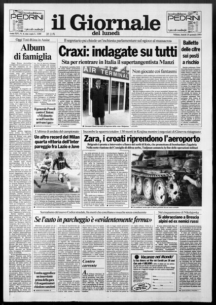 Il giornale del lunedi